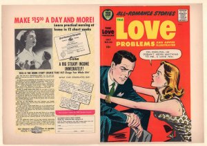 True Love Problems and Advice Illustrated #40 Unused Comic Book Cover (7.5) 1956
