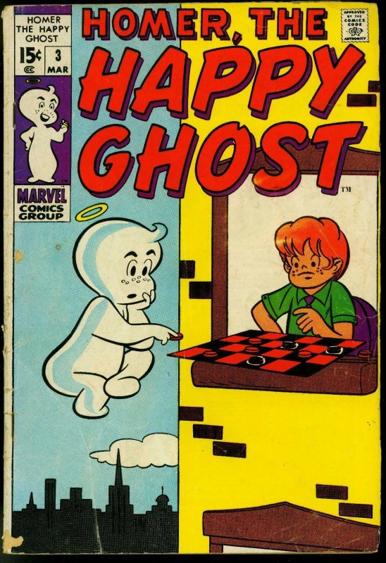 HOMER THE HAPPY GHOST #2 1970 MARVEL DON DECARLO ART G/VG