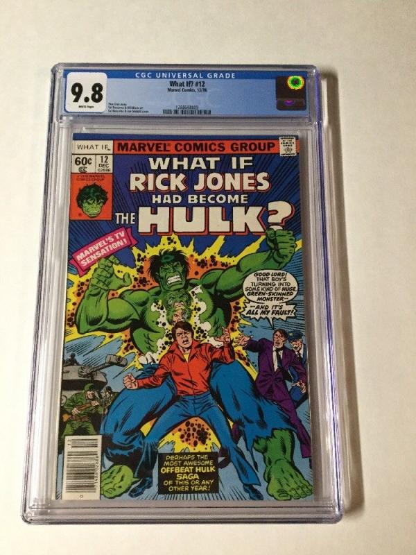 What If? 12 Rick Jones Had Become The Hulk Cgc 9.8 White Pages