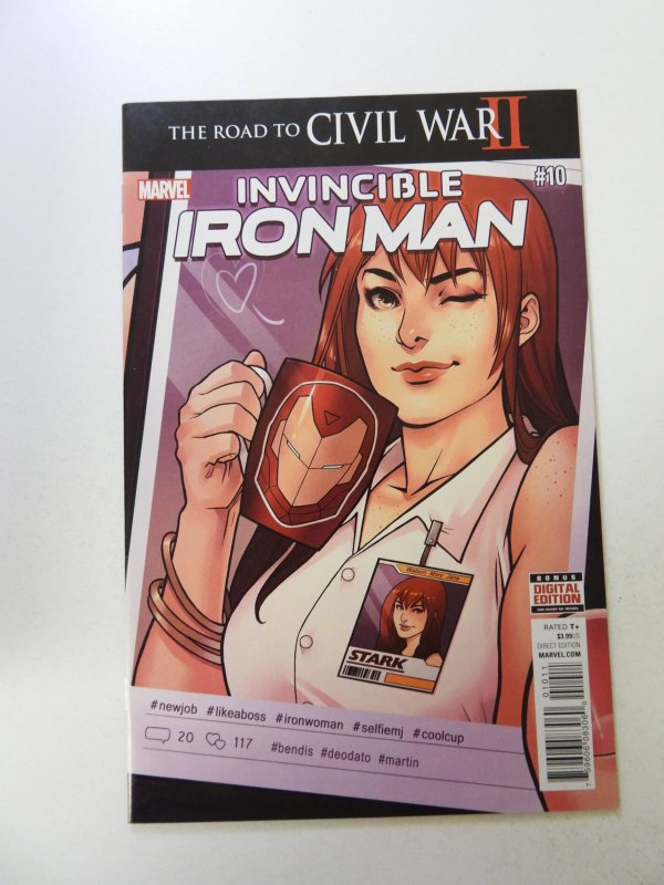 Invincible Iron Man #10 (2016) VF/NM condition