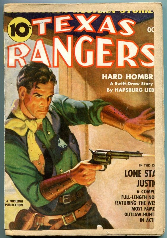 Texas Rangers Pulp October 1939- Jim Hattfield- Lone Star Justice