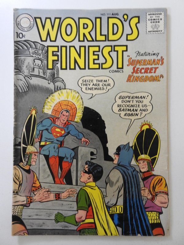 World's Finest Comics #111 (1960) Superman's Secret Kingdom! Sharp ...