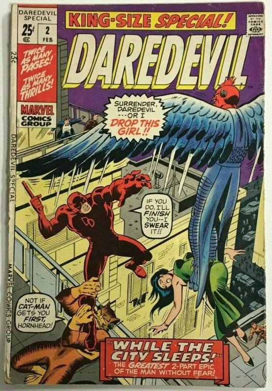 DAREDEVIL ANNUAL#2 VG/FN 1971 MARVEL BRONZE AGE COMICS 