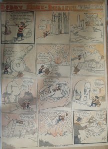 Bobby Make Believe by Frank King 12/29/1918 Full Size ! Very Rare Fantasy Strip