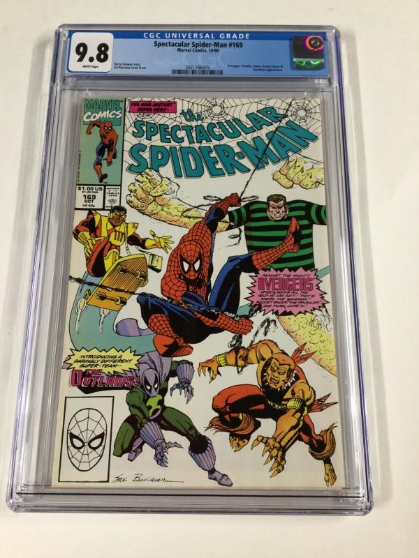 Spectacular Spider-man 169 Cgc 9.8 White Pages Marvel 1st Outlaws