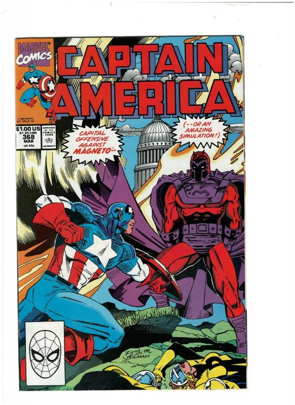 Captain America #368 Marvel 1990 Acts of Vengeance vs. Magneto NM- 9.2 