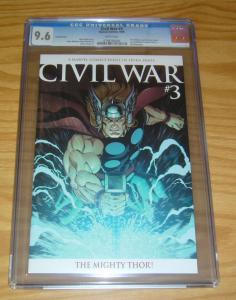 Civil War #3 CGC 9.6 ed mcguinness 1:25 variant - 1st ragnarok marvel's avengers 