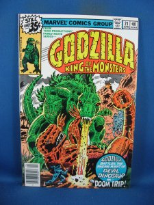 GODZILLA 21 VF NM 1979 MARVEL DEVIL DINOSAUR