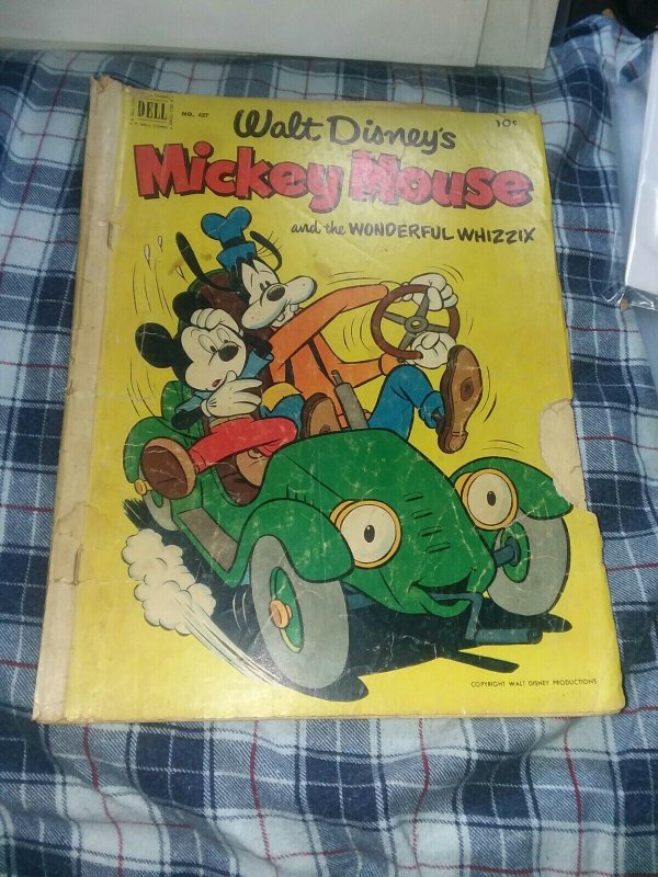 Mickey Mouse Four Color #427 dell comics 1952 The Wonderful Whizzix! Golden age