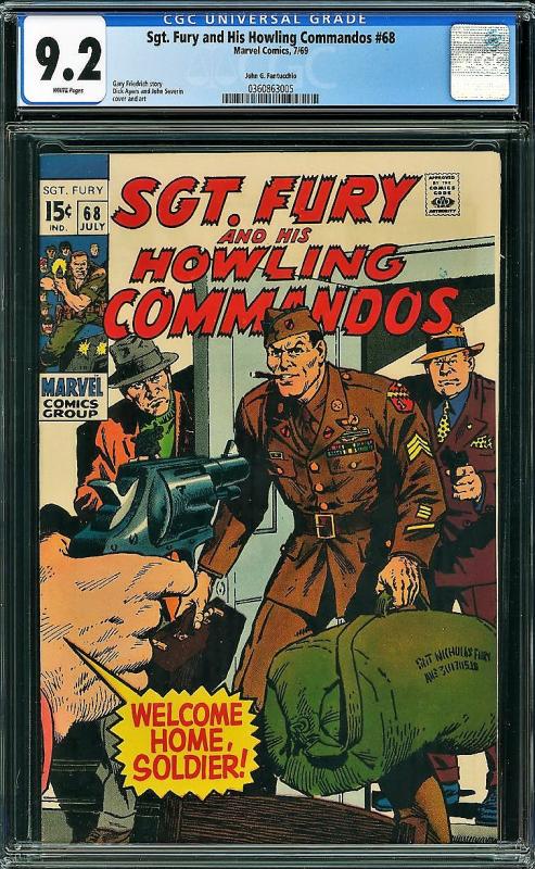 Sgt Fury #68 (Marvel, 1969) CGC 9.2