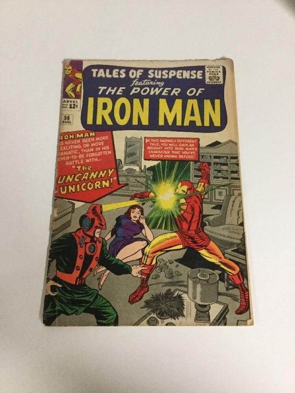 Tales Of Suspense 56 Vg- Very Good- 3.5 Iron Man 