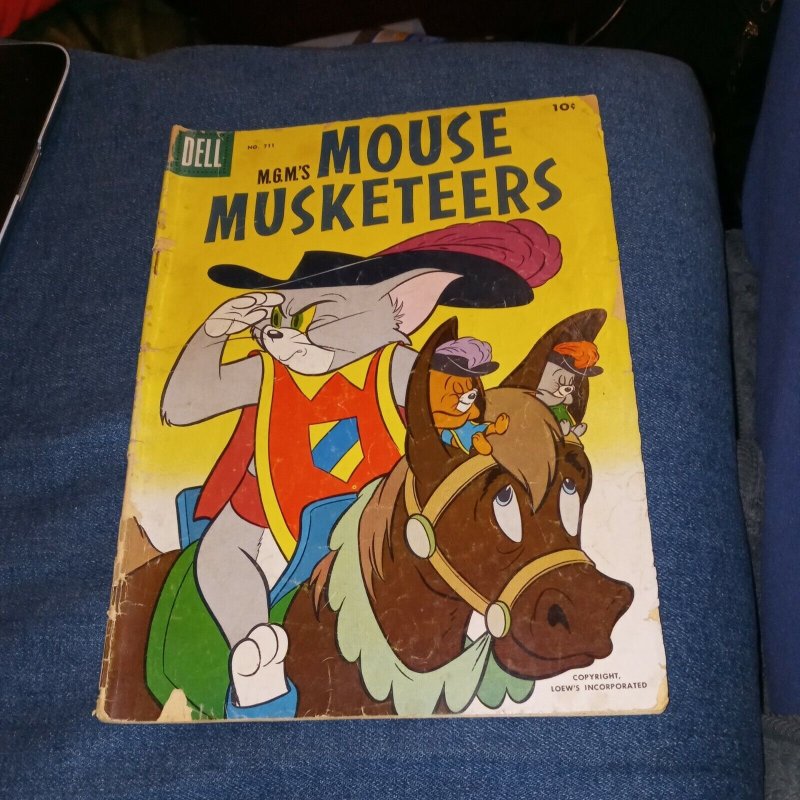 M.g.m's Mouse Musketeers 5 6 10 11 Dell Comics Lot Run Set Tom And Jerry cartoon