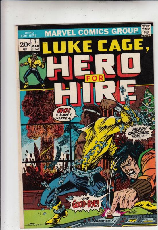 Luke Cage Hero for Hire #7 (Mar-73) NM- High-Grade Luke Cage