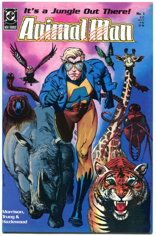 ANIMAL MAN #1 2 3 4  5 6 7 8 9 10-89 + Annual #1, VF/NM, Grant Morrision, 1988 