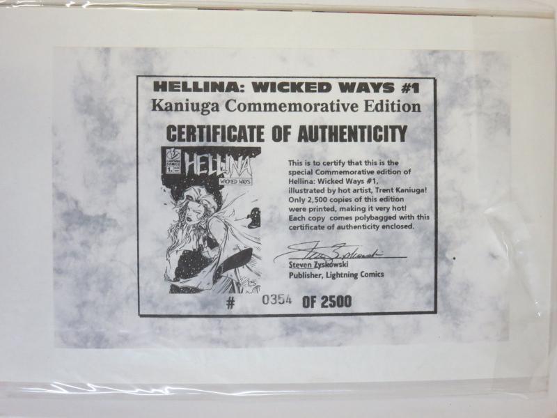 Hellina Wicked Ways #1B (Lightning Comics) Limited w CoA Bad Girl Comics