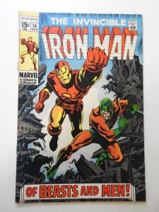 Iron Man #16 (1969) GD/VG Condition 4 centerfold wraps detached top staple