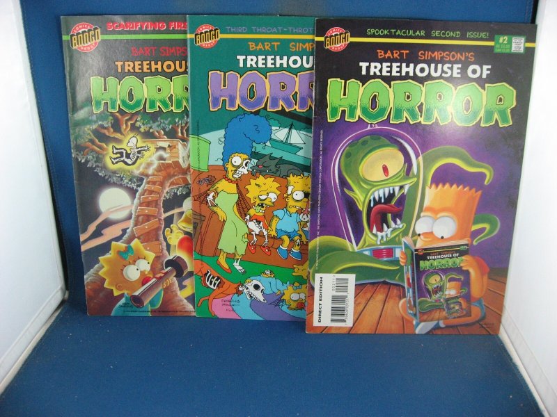 BART SIMPSONS TREEHOUSE OF HORROR 1-3 F VF BONGO 1995