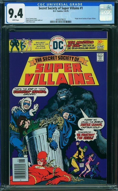 Secret Society of Super Villains #1 (1976) CGC 9.4 NM
