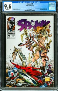 Spawn #9 (1993) CGC Graded 9.6 - 1st app of Medieval Spawn & Angela