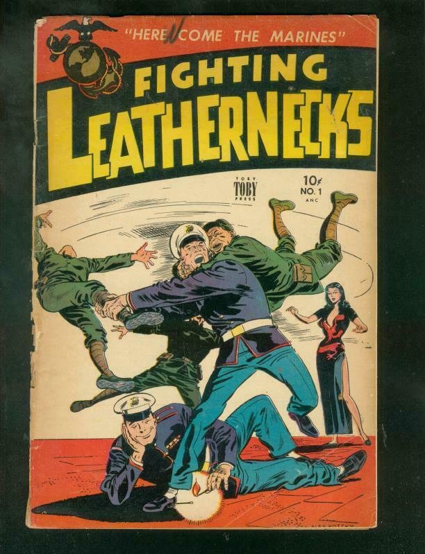 FIGHTING LEATHERNECKS #1 1952-ALEX KOTZKY-PIN UP PAGES- G