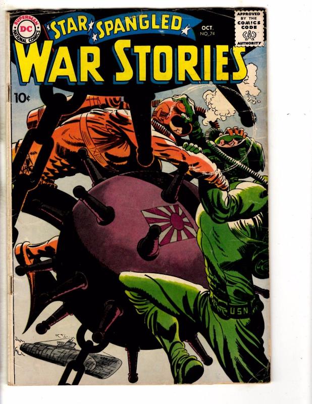 Star Spangled War Stories # 74 VG DC Comic Book Army Navy Air Force Marines J275