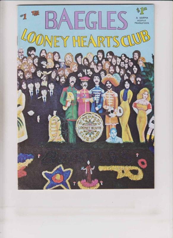 the Baegles Looney Hearts Club #1 VF (1st) print BEATLES LONELY HEARTS CLUB BAND