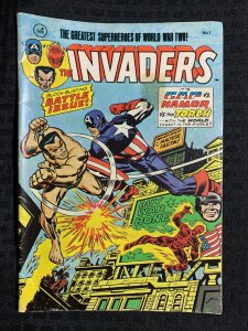 1975 THE INVADERS Yaffo Australian Comic Magazine #1 VG 4.0 Cap vs Namor