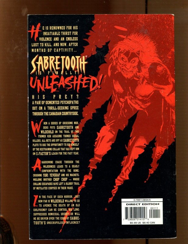Sabretooth #1 - Back To Nature! (6.0) 1996