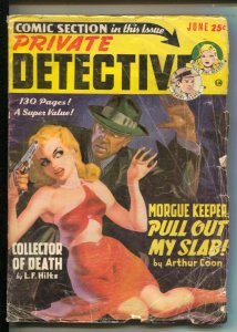 Private Detective 6/1950-Trojan-Hardboiled pulp crime fiction-GGA comic book ...