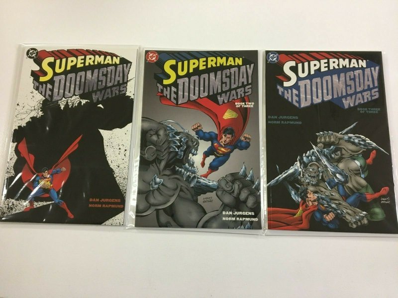 Superman The Doomsday Wars set #1-3 8.0 VF 91998) 