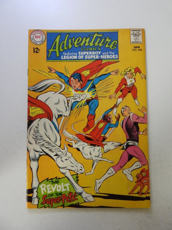 Adventure Comics #364 (1968) VG+ condition bottom staple detached from cover