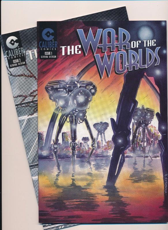 Caliber Comics The WAR of the Worlds #1&2 VF (SRU101)