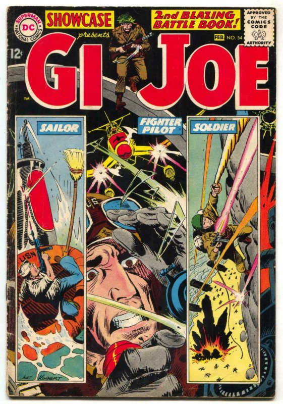 Showcase Comics #54 1965- GI JOE- Kubert art VG