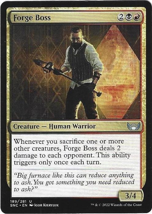 Magic the Gathering: Street of New Capenna -  Forge Boss