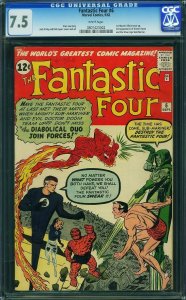 Fantastic Four #6 (1962) CGC 7.5 VF- (2nd Dr Doom & 2nd SA Sub-Mariner)