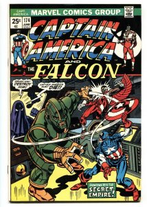 CAPTAIN AMERICA #174 1974-FALCON-SECRET EMPIRE-vf+ 