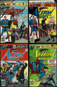 Action Comics Lot of 4 Bronze Age #s 460 461 463 464 FN+ to F/VF