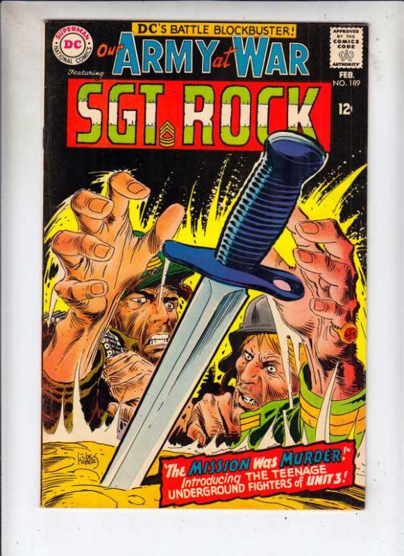 Our Army at War #189 (Feb-68) NM- High-Grade Easy Company, Sgt. Rock