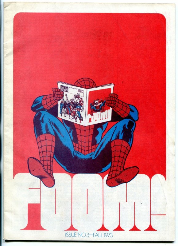 FOOM fanzine #3 1974- infinity cover- spider-man marvel comics FN