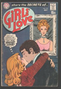 Girl's Love Stories #144 1969-DC-Ghost Love -Bicycle story-G/VG