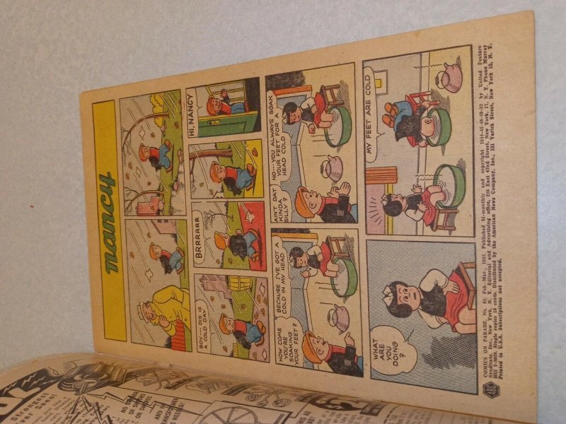 Comics On Parade Nancy And Sluggo # 82 1952 Golden age united features precode