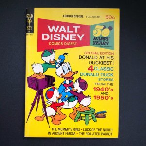 WALT DISNEY COMICS DIGEST #44 VF+ (1973) Carl Barks / 4 Donald Duck Adventures
