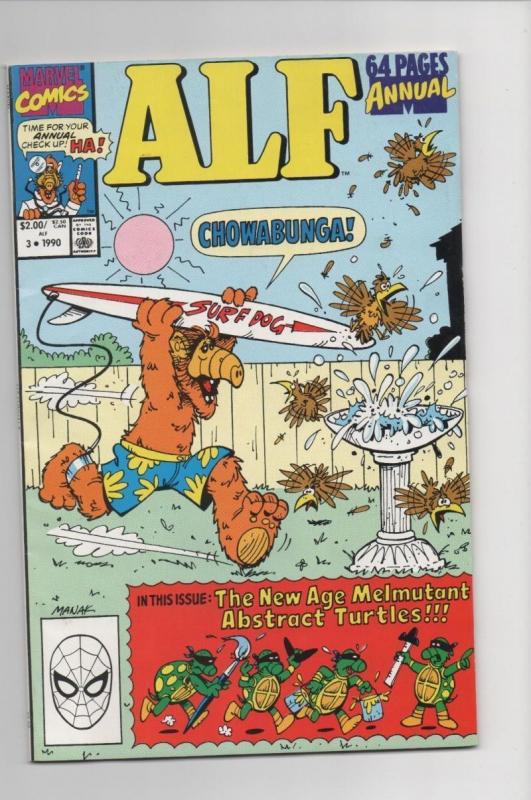 ALF #3 ANNUAL, NM-, Chowabunga, Marvel, 1988 1990, more in store