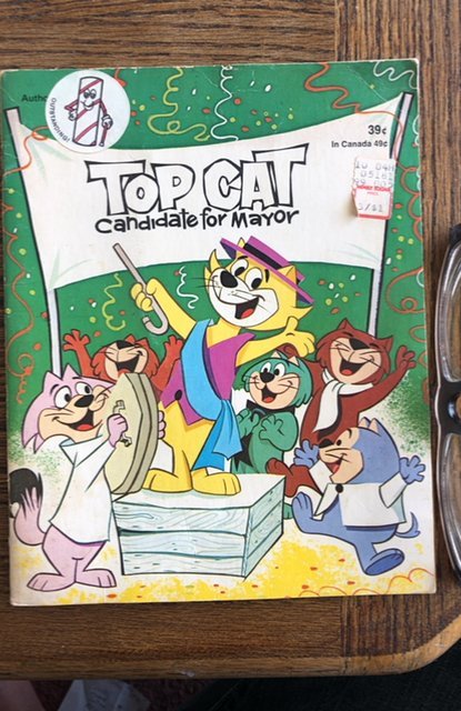 Top Cat candidate for mayor, 1972,unmarked