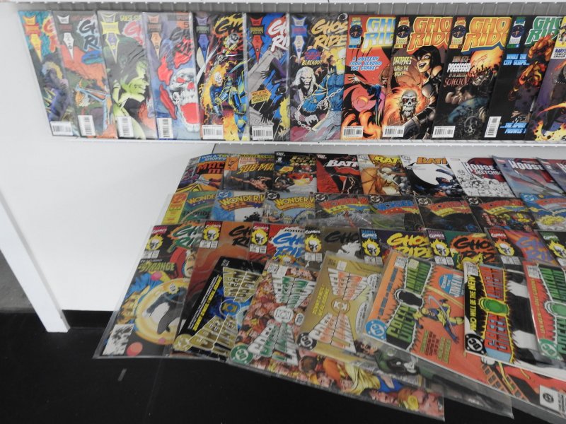 Huge Lot of 180+ Comics W/ Ghost Rider, Batman, Swamp Thing Avg VF- Condition!