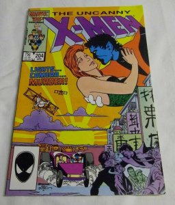 UNCANNY X-MEN # 204 1986 MARVEL DISNEY   NIGHTCRAWLER  vs arcade