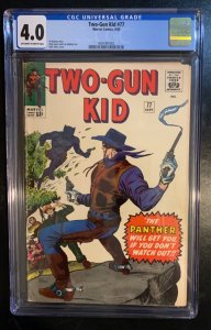 (1965) TWO-GUN KID #77 1st Prototype Appearance BLACK PANTHER! CGC 4.0 OW/WP!