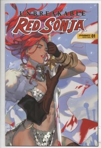 RED SONJA UNBREAKABLE #1 G, VF/NM, She-Devil, Jong variant, 2022