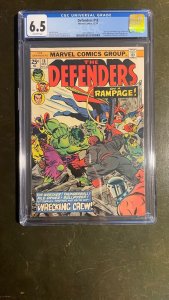 defenders 18 cgc 6.5 1st Wrecking crew NM comic
