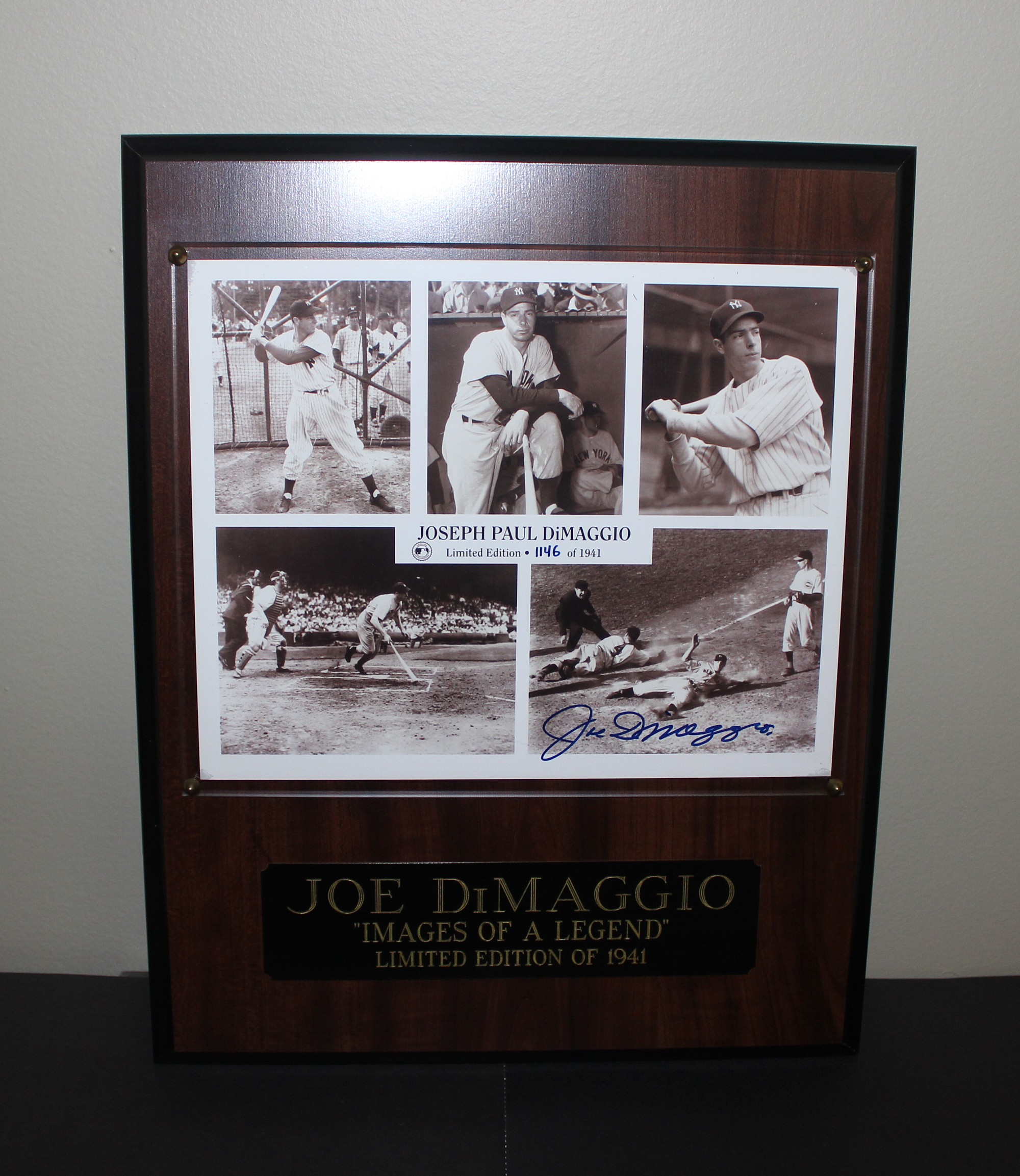 JOE DiMAGGIO SIGNED 56-GAME HITTING STREAK LIMITED EDITION NEW